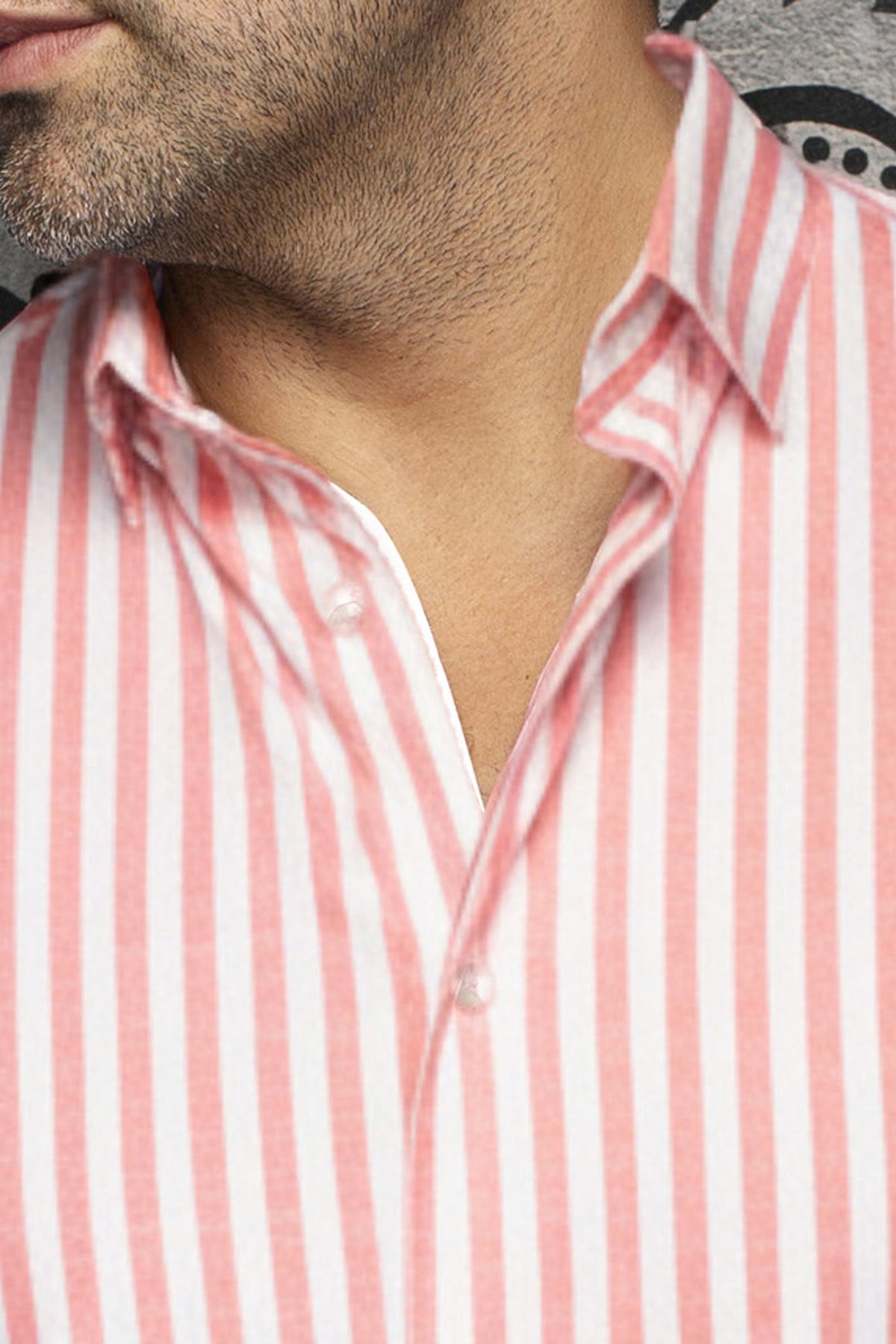 Chemise manches longues en Knit extensible pour homme par Au Noir | TELLY Corail | Machemise.ca, inventaire complet de la marque Au Noir