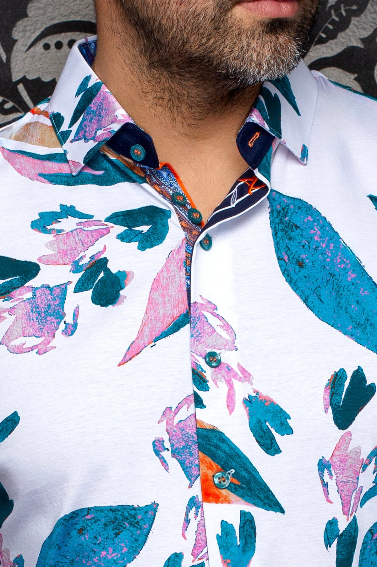 Chemise manches longues en Knit extensible pour homme par Au Noir | VINEHAVEN Blanc Sarcelle | Machemise.ca, inventaire complet de la marque Au Noir