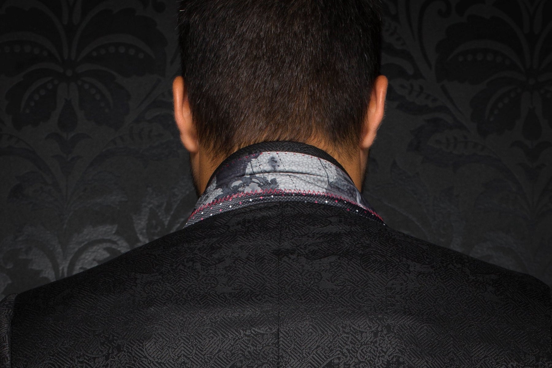 Blazer for men by Au Noir | WILLIAM_JACQUARD Grey Black/Black | Menshirt.com, complete inventory of the Au Noir brand