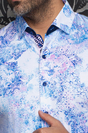 Chemise manches longues en Knit extensible pour homme par Au Noir | WISTERIA Rose | Machemise.ca, inventaire complet de la marque Au Noir