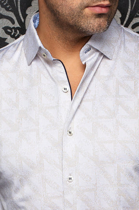 Chemise manches longues en Knit extensible pour homme par Au Noir | YUCCA Sable | Machemise.ca, inventaire complet de la marque Au Noir