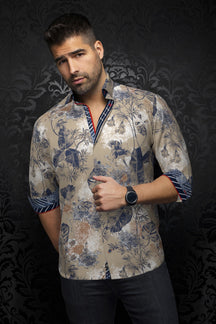 Long sleeve shirt for men by Au Noir | ZANE Stone | Menshirt, complete inventory of the Au Noir brand