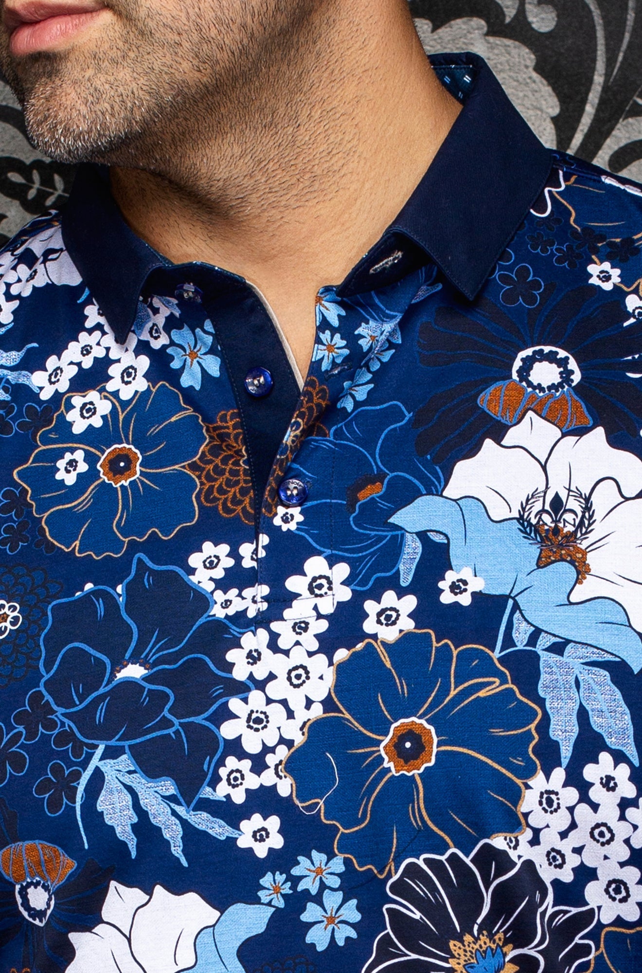 Polo pour homme par Au Noir | ZANZIBAR Marine | Machemise.ca, inventaire complet de la marque Au Noir