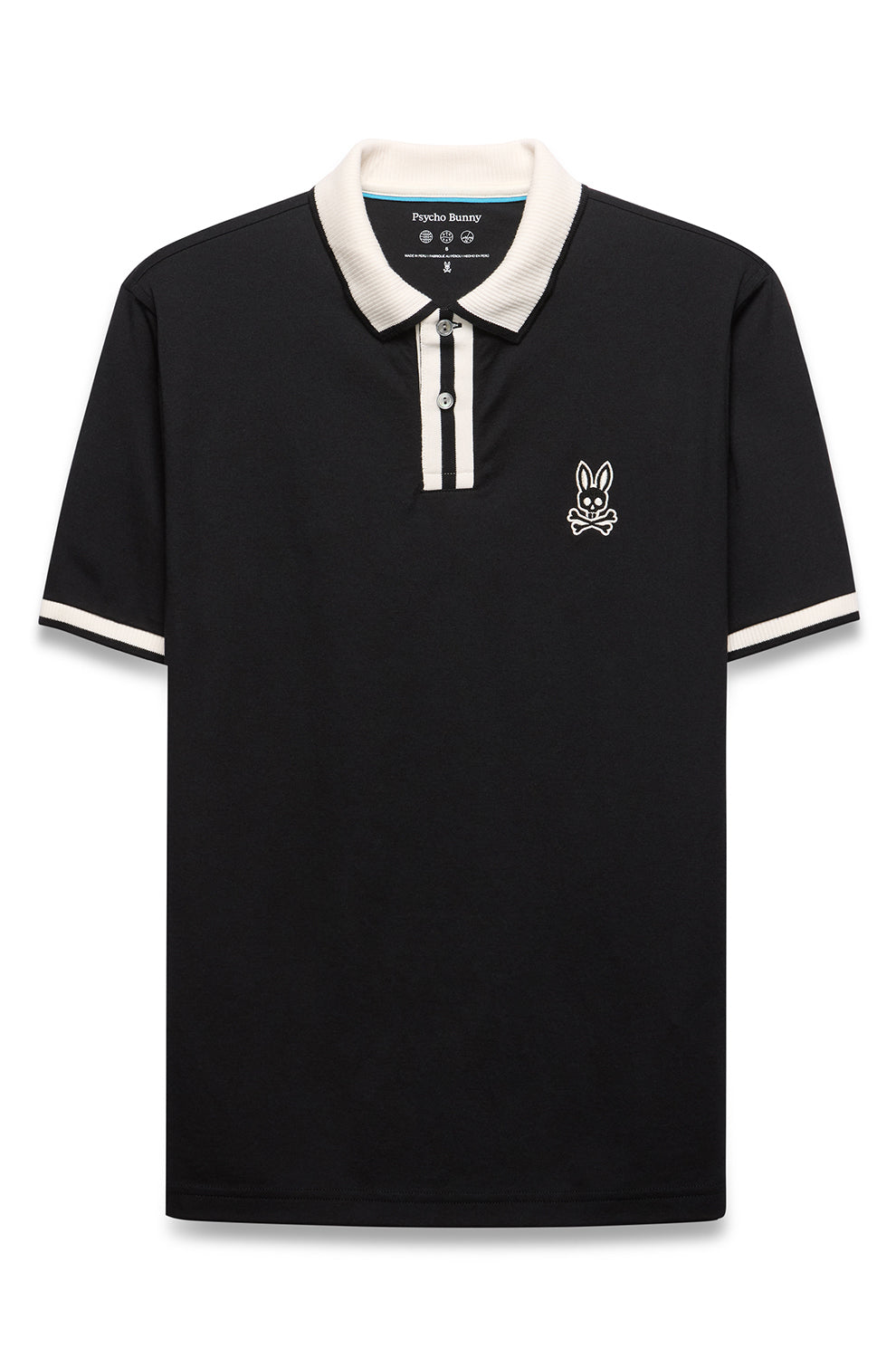 Polo sport pour homme par Psycho Bunny | MT0100192 Noir | Machemise.ca, vêtements mode pour hommes