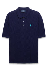 Polo sport pour homme par Psycho Bunny | MT0100200 Bleu Du Soir | Machemise.ca, vêtements mode pour hommes