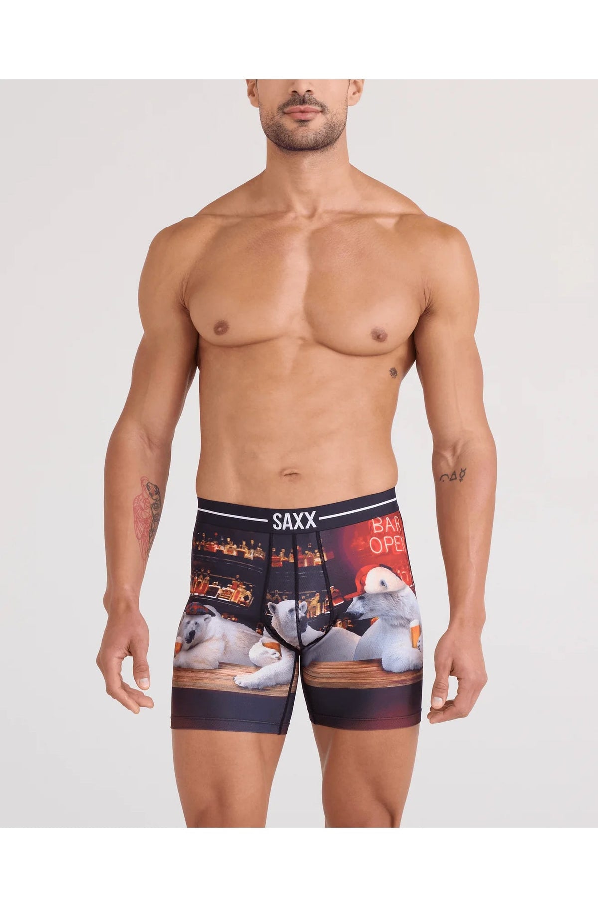 Boxer pour homme par Saxx | SXBB85 Les Ours - Multicolore | Machemise.ca, vêtements mode pour hommes