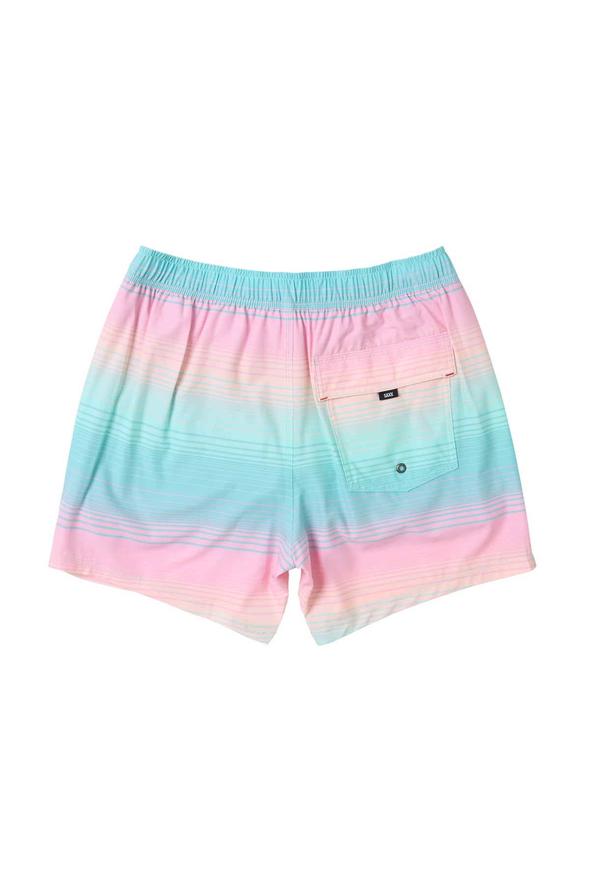 Maillot short pour homme par Saxx | SXSW03L Rayures Brumeuses Aqua | Machemise.ca, vêtements mode pour hommes