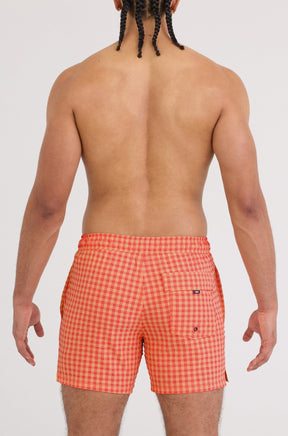 Maillot short pour homme par Saxx | SXSW03L Vichy Pêche | Machemise.ca, vêtements mode pour hommes