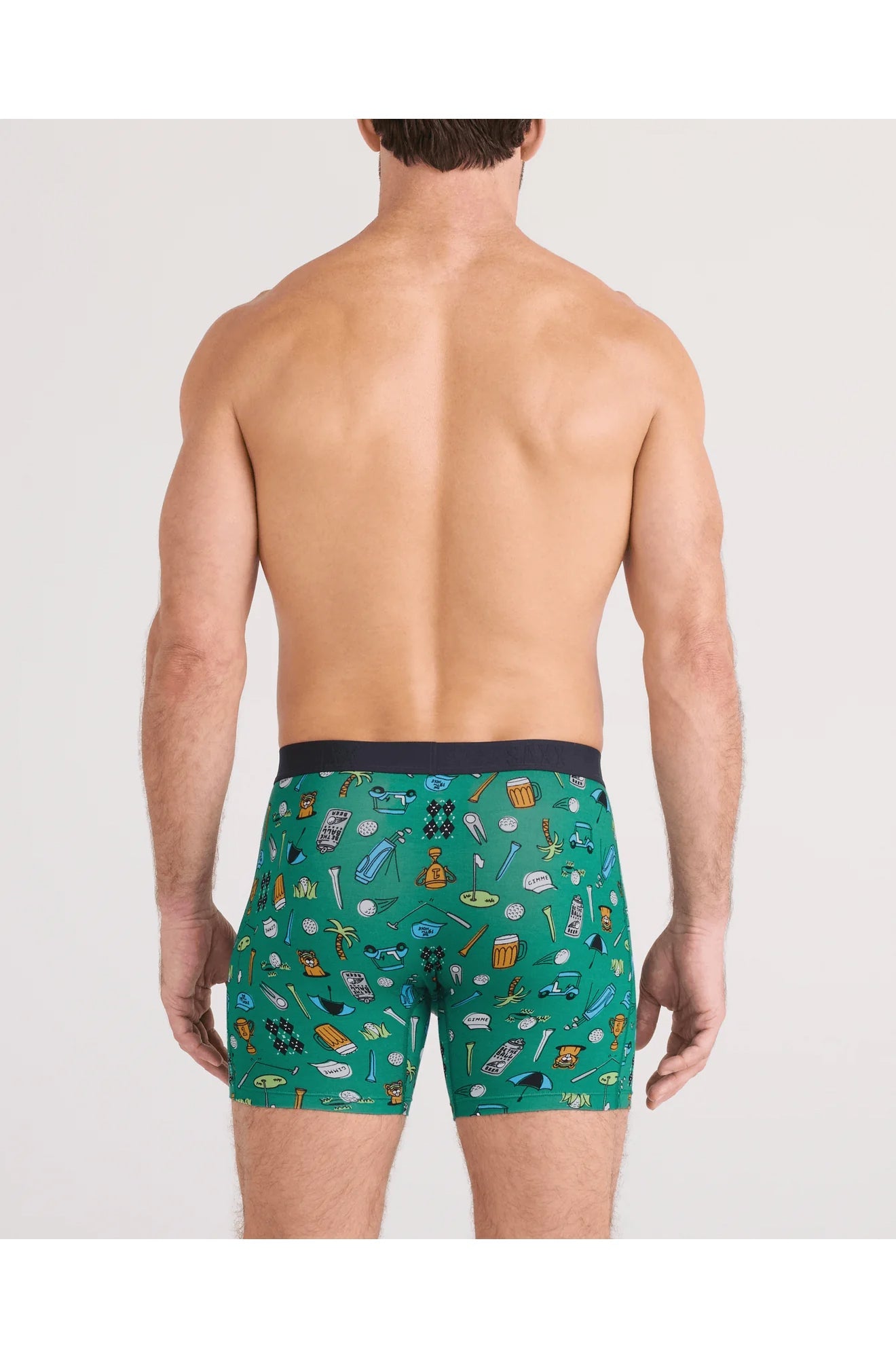 Boxer pour homme par Saxx | SXVX24F Fairway - Vert | Machemise.ca, vêtements mode pour hommes