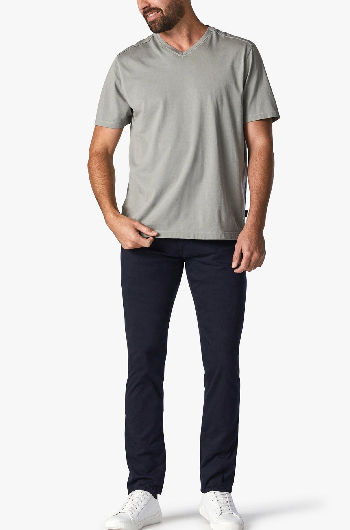 Pantalon pour homme par 34 Heritage | Cool/H001014-18616 Sergé Bleu Marine/Navy Twill | Machemise.ca, vêtements mode pour hommes