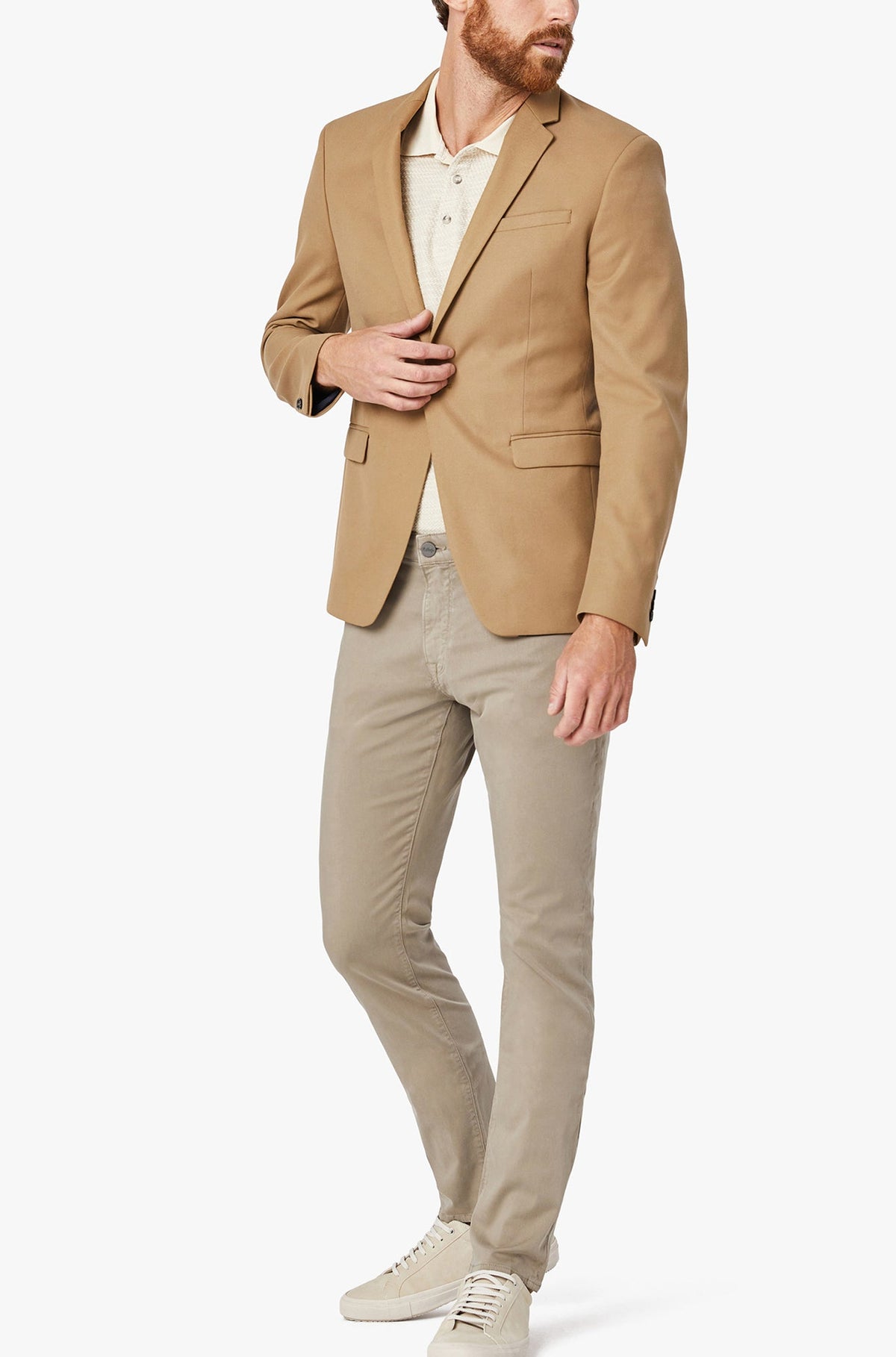 Pantalon pour homme par 34 Heritage | Cool/H001014-31639 Sergé De Champignon/Mushroom Twill | Machemise.ca, vêtements mode pour hommes