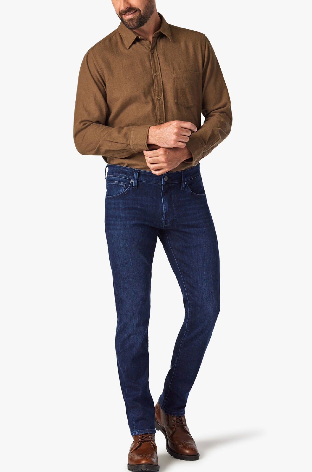 Jeans pour homme par 34 Heritage | Cool/H001014-81784 Minuit Foncé/Dark Midnight Brushed Urban | Machemise.ca, vêtements mode pour hommes