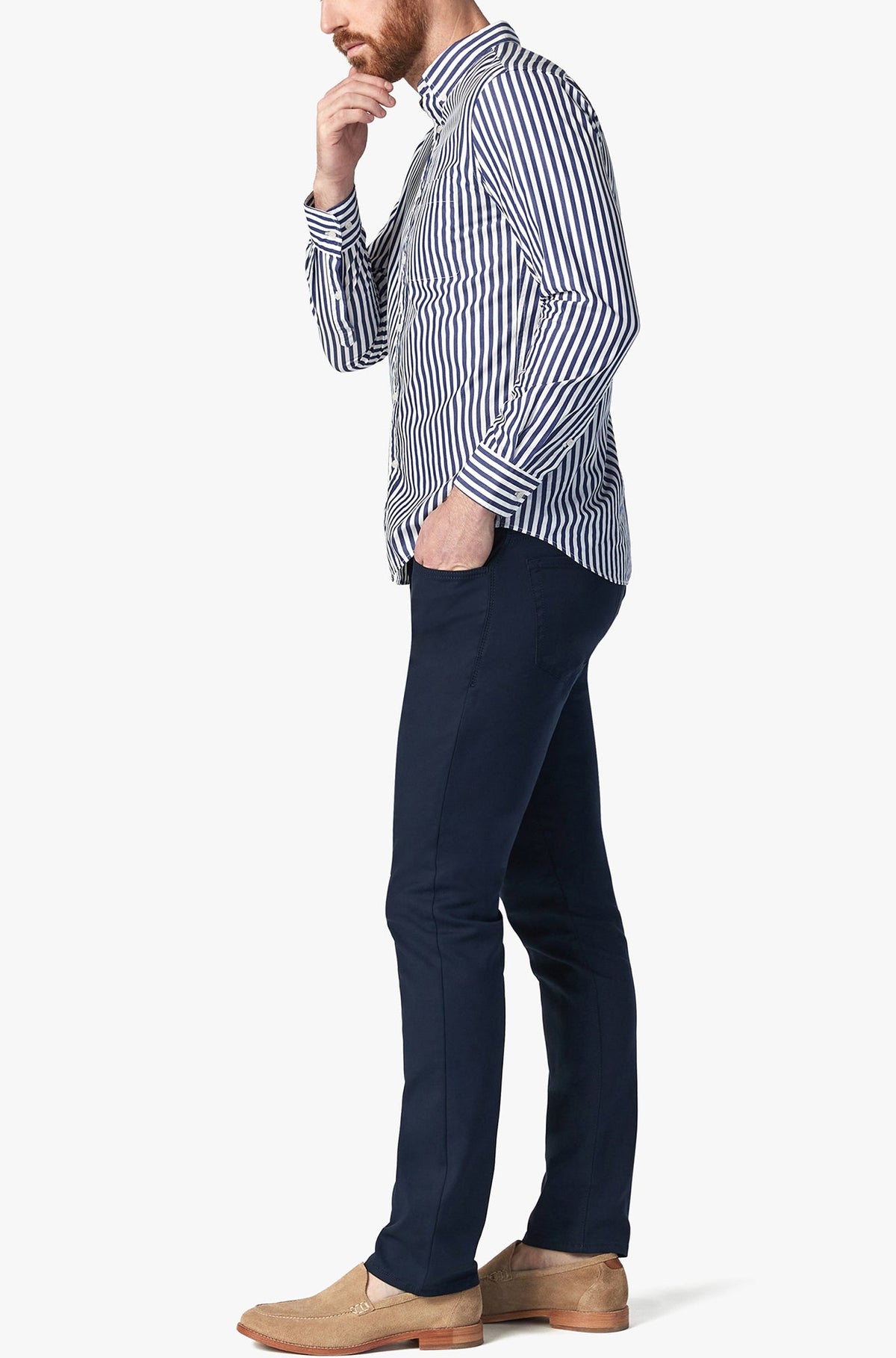 Pantalon pour homme par 34 Heritage | Courage/H0031032271 Haut Flyer Marine/Navy High Flyer | Machemise.ca, vêtements mode pour hommes