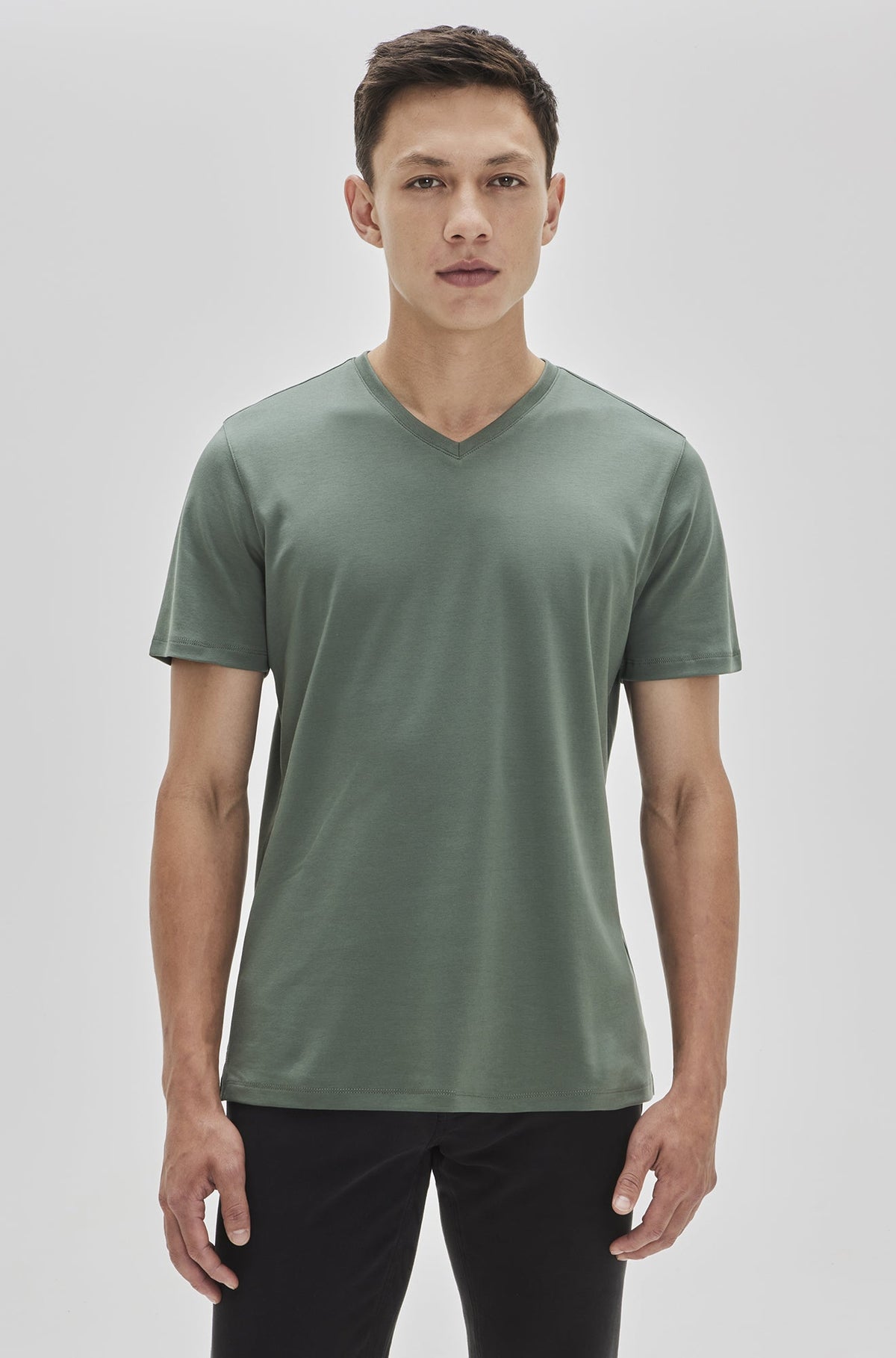 T-Shirt col V pour homme par Robert Barakett | Georgia 23336V WILLW | Machemise.ca, vêtements mode pour hommes