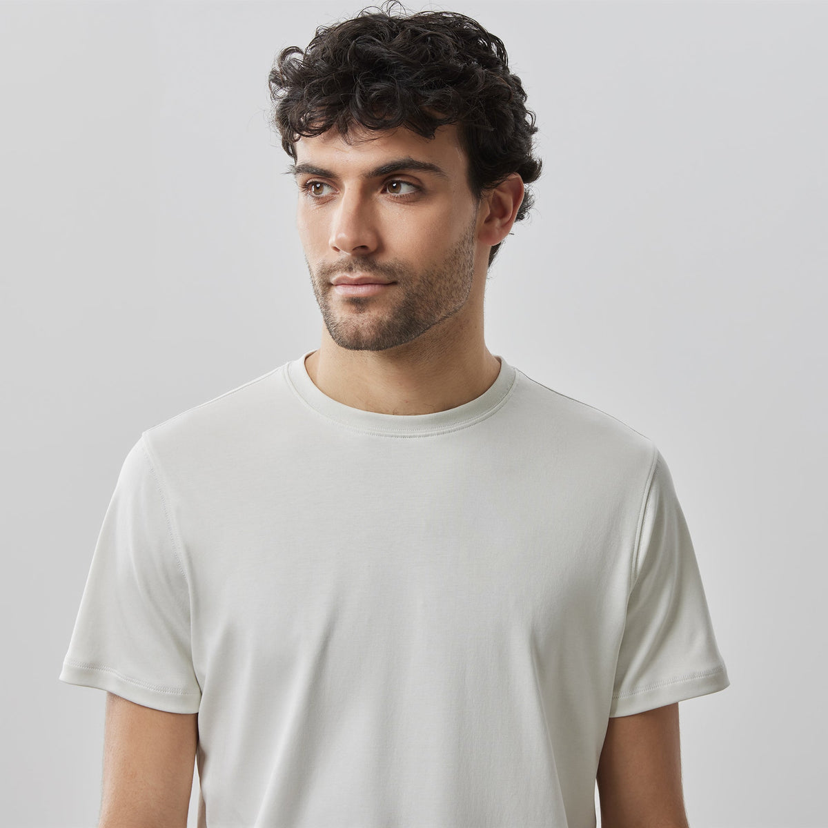 T-Shirt col rond pour homme par Robert Barakett | Georgia 23336 Ivoire | Machemise.ca, vêtements mode pour hommes