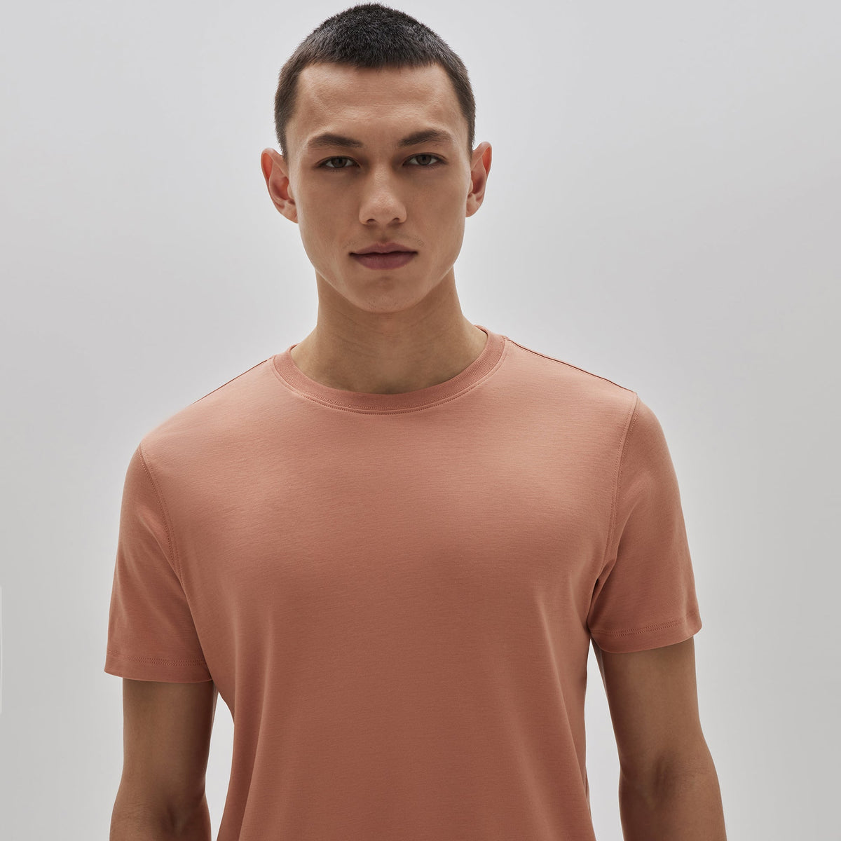 T-Shirt col rond pour homme par Robert Barakett | Georgia 23336 Orange Clair | Machemise.ca, vêtements mode pour hommes