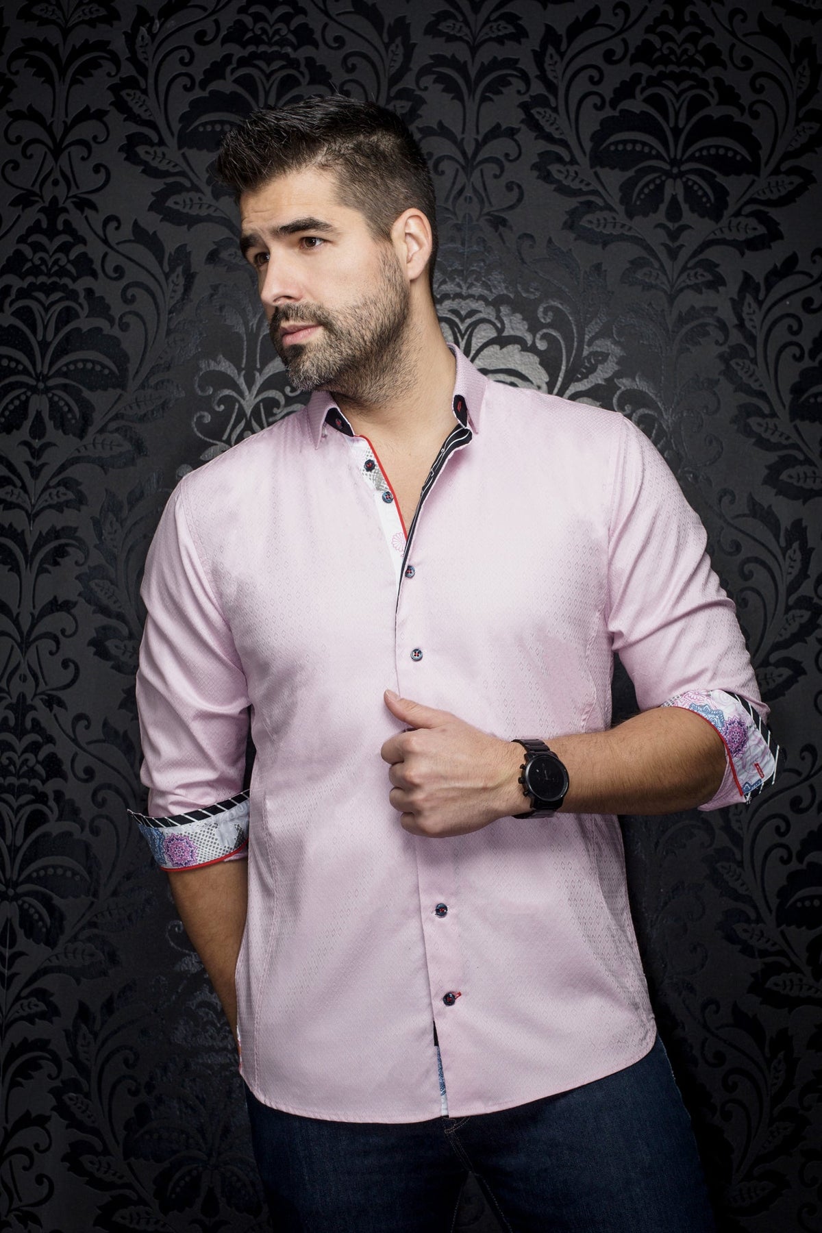Chemise manches longues pour homme par Au Noir | ADJANI Rose | Machemise.ca, inventaire complet de la marque Au Noir