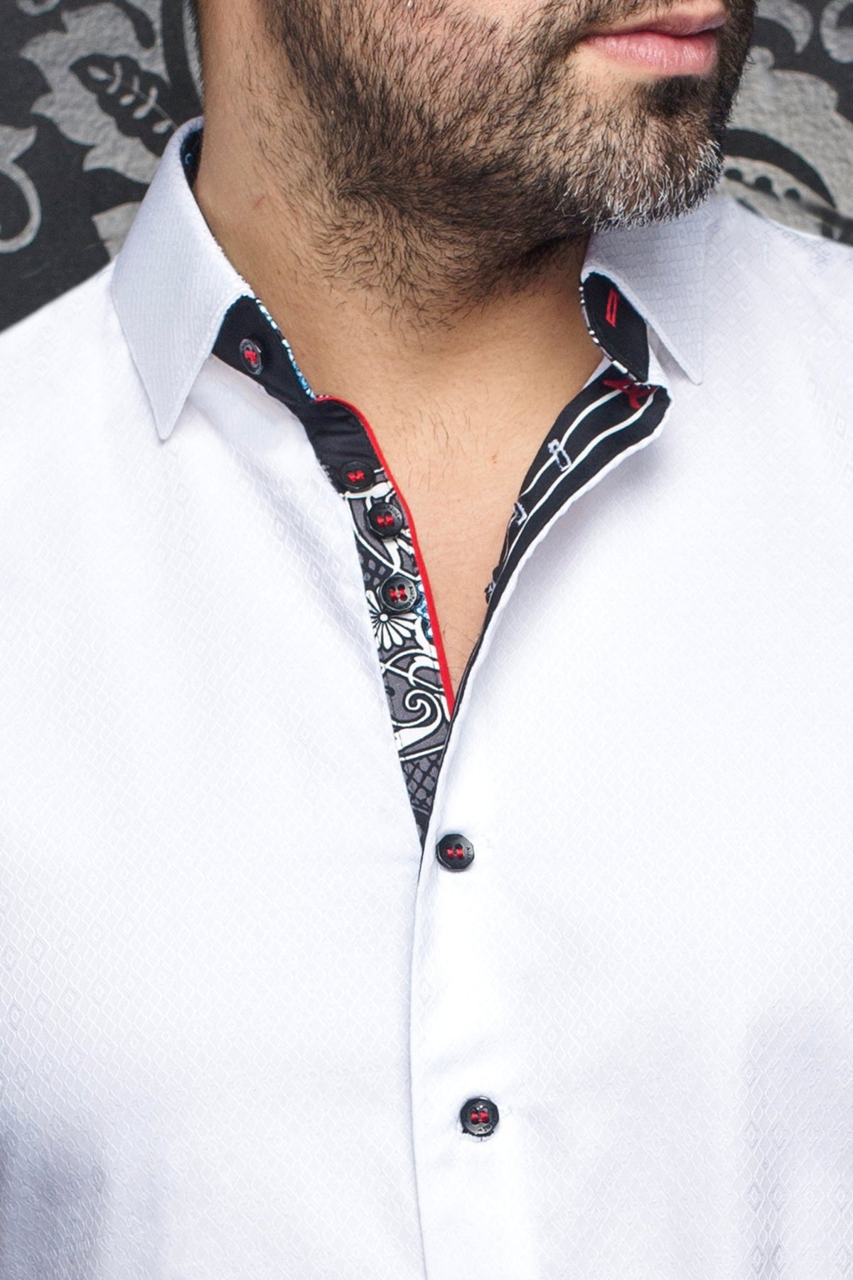 Chemise manches longues pour homme par Au Noir | ADJANI Blanc | Machemise.ca, inventaire complet de la marque Au Noir