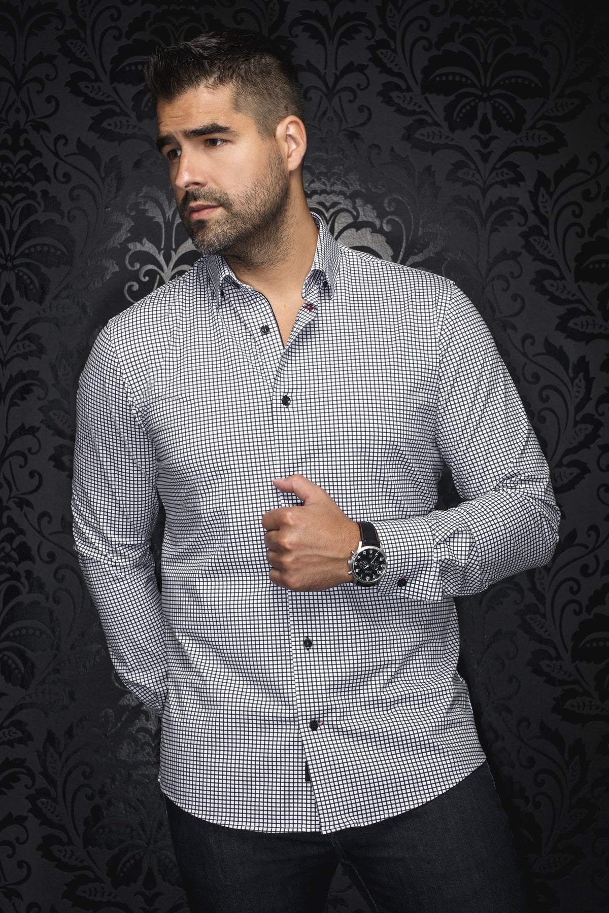 Chemise manches longues en Knit pour homme par Au Noir | ALEXANDER WPC Noir | Machemise.ca, inventaire complet de la marque Au Noir
