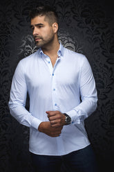 Chemise manches longues en Knit pour homme par Au Noir | ALEXANDER WPC Bleu Clair | Machemise.ca, inventaire complet de la marque Au Noir
