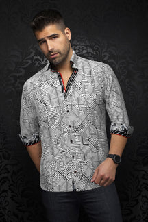 Chemise manches longues pour homme par Au Noir | ARIENZO Blanc | Machemise.ca, inventaire complet de la marque Au Noir