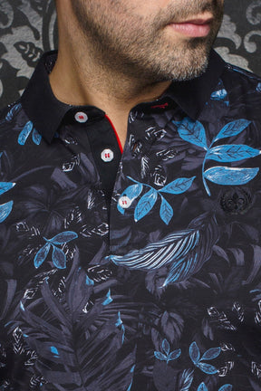 Polo pour homme par Au Noir | AURIOL Noir Bleu | Machemise.ca, inventaire complet de la marque Au Noir