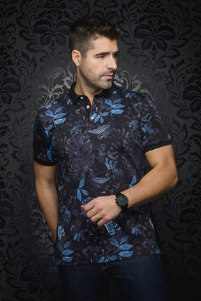 Polo pour homme par Au Noir | AURIOL Noir Bleu | Machemise.ca, inventaire complet de la marque Au Noir