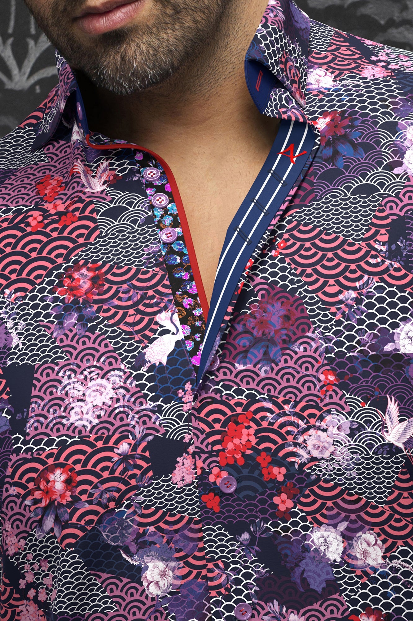 Chemise manches longues en Knit pour homme par Au Noir | AVALON Violet | Machemise.ca, inventaire complet de la marque Au Noir