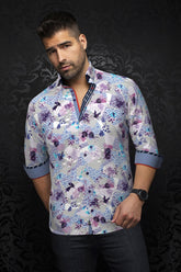 Chemise manches longues en Knit pour homme par Au Noir | AVALON Lavande | Machemise.ca, inventaire complet de la marque Au Noir