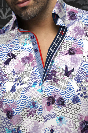 Chemise manches longues en Knit pour homme par Au Noir | AVALON Lavande | Machemise.ca, inventaire complet de la marque Au Noir