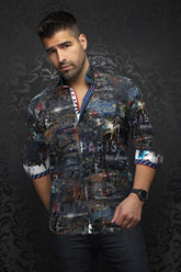 Chemise manches longues pour homme par Au Noir | BAUDELAIRE Multi | Machemise.ca, inventaire complet de la marque Au Noir