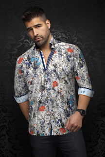 Chemise manches longues pour homme par Au Noir | BELLUCCI Multi | Machemise.ca, inventaire complet de la marque Au Noir