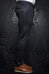 Pantalon pour homme par Au Noir | BERETTA-LEONARDO BLACK INDIGO | Machemise.ca, inventaire complet de la marque Au Noir