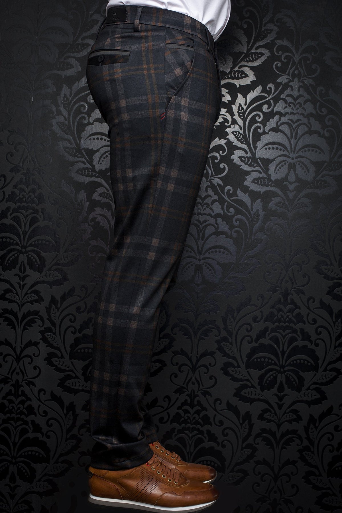 Pantalon pour homme par Au Noir | BERETTA-LEONARDO black rust | Machemise.ca, inventaire complet de la marque Au Noir