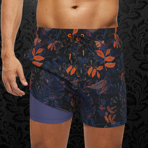 Maillot de bain pour homme par Au Noir | BERNIER Marine Orange | Machemise.ca, inventaire complet de la marque Au Noir