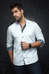 Chemise manches longues pour homme par Au Noir | BRADFORD turquoise | Machemise.ca, inventaire complet de la marque Au Noir