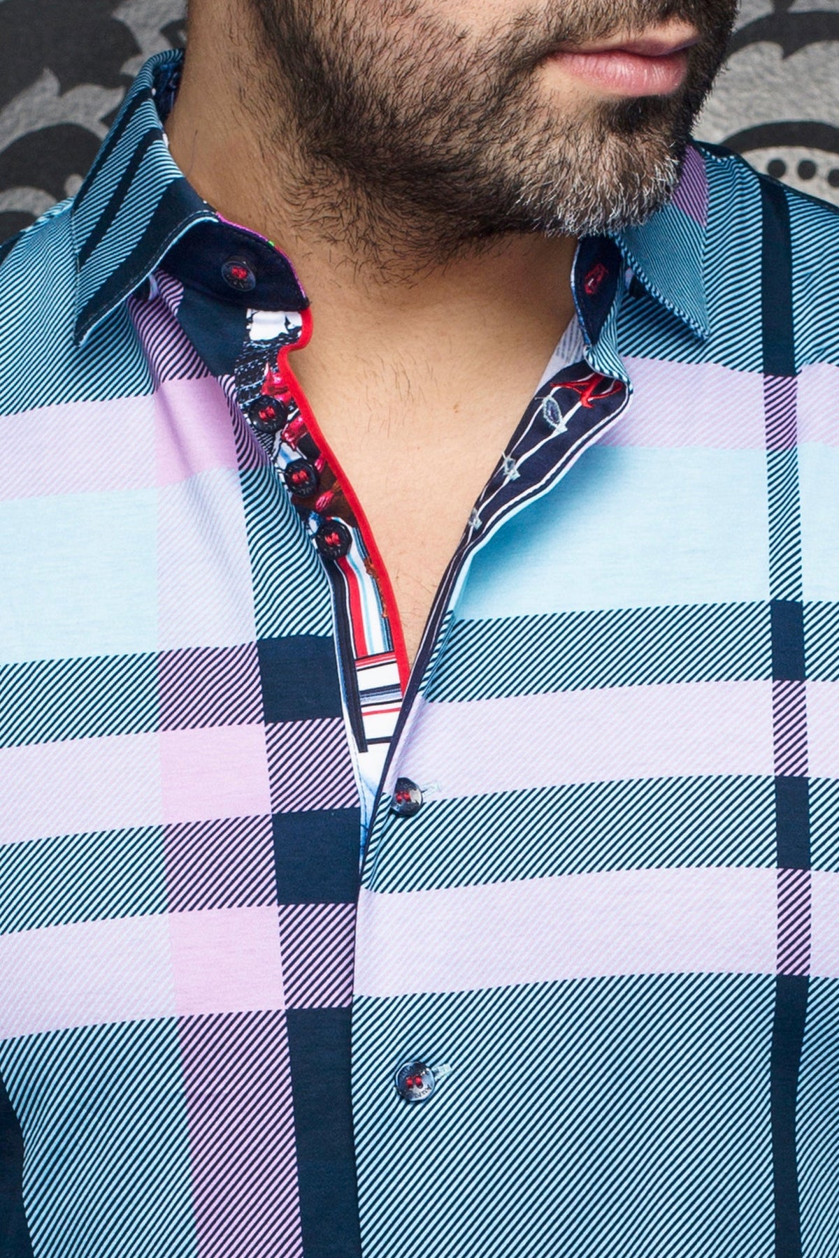 Chemise manches longues en Knit pour homme par Au Noir | BRAHMS Bleu Clair | Machemise.ca, inventaire complet de la marque Au Noir