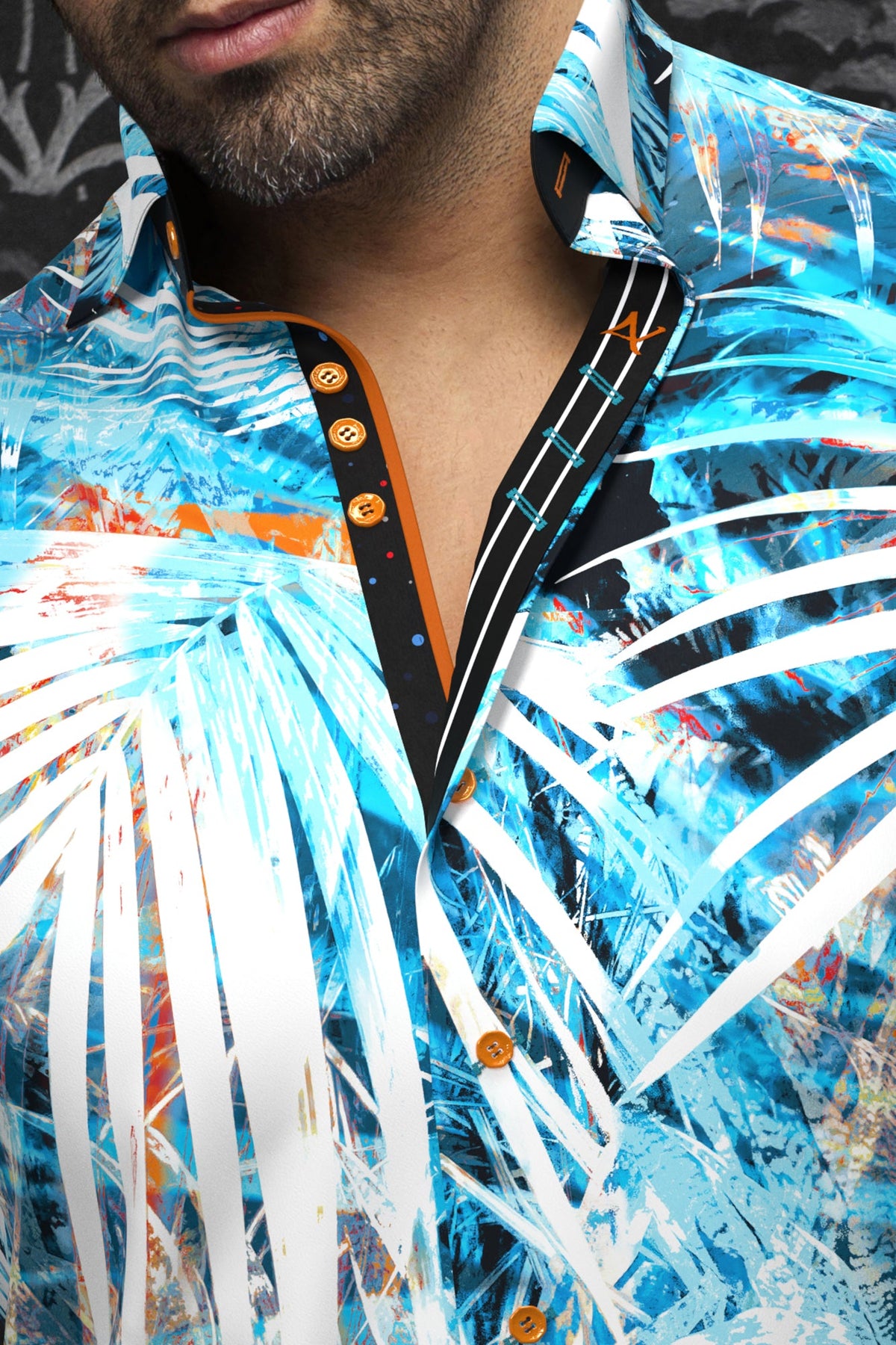 Chemise manches courtes en Knit pour homme par Au Noir | CAMERON(SS) Turquoise | Machemise.ca, inventaire complet de la marque Au Noir