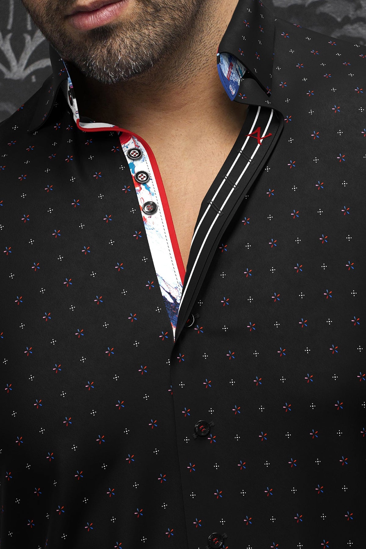Chemise manches longues en Knit pour homme par Au Noir | CAMPOS Noir | Machemise.ca, inventaire complet de la marque Au Noir