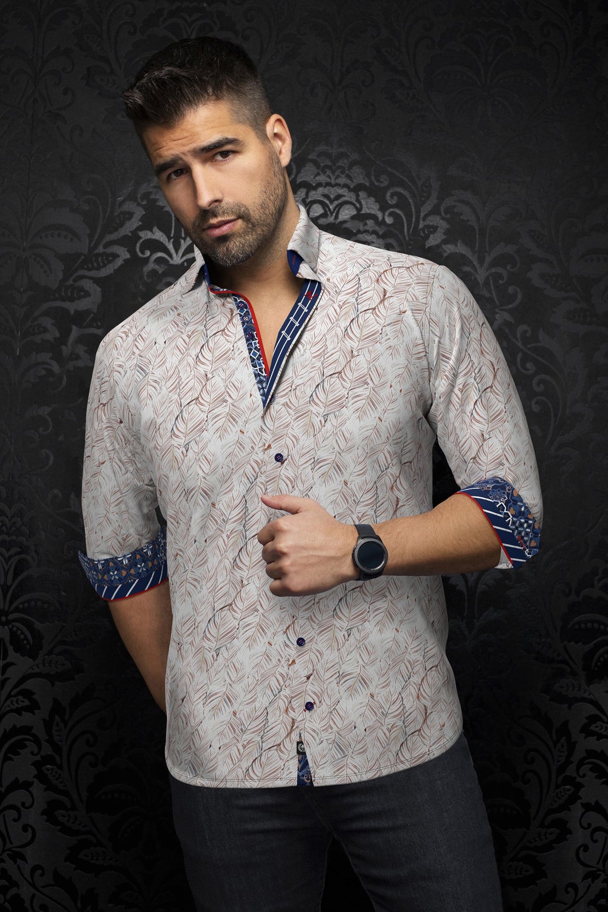 Chemise manches longues pour homme par Au Noir | CANBERRA Pierre | Machemise.ca, inventaire complet de la marque Au Noir