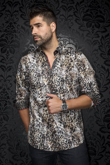 Chemise manches longues pour homme par Au Noir | CARLITTO Noir Tabac | Machemise.ca, inventaire complet de la marque Au Noir