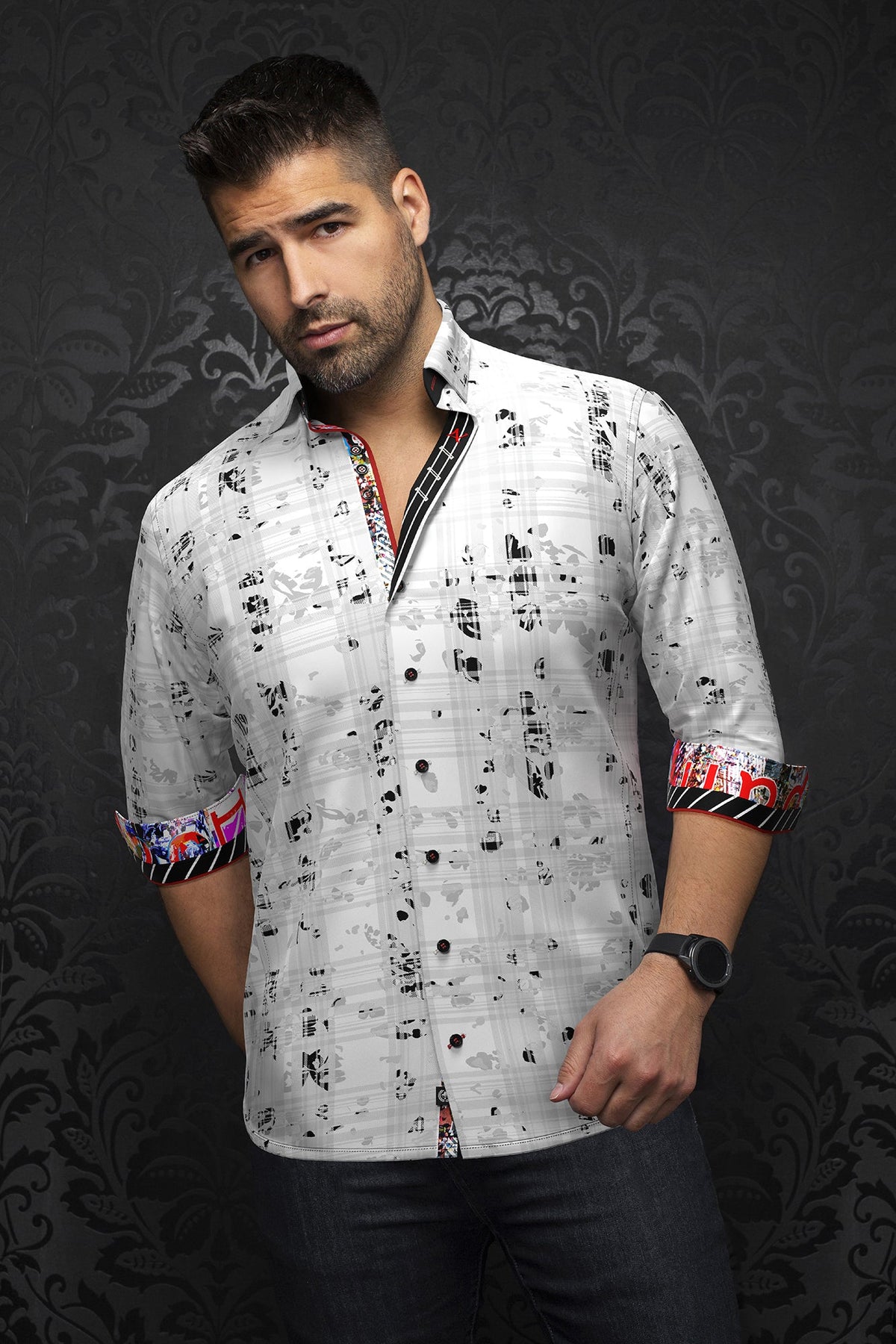 Chemise manches longues pour homme par Au Noir | CONTRERAS Blanc | Machemise.ca, inventaire complet de la marque Au Noir