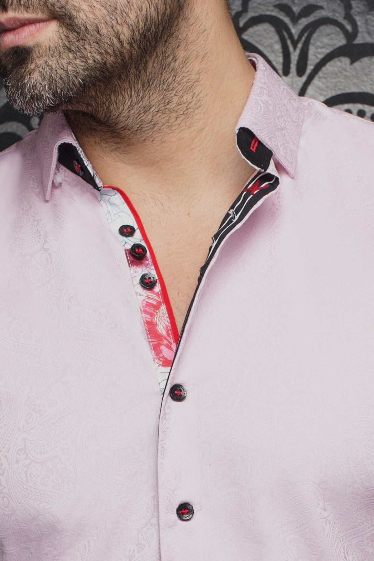 Chemise manches courtes pour homme par Au Noir | DONIZETTI(SS) Rose | Machemise.ca, inventaire complet de la marque Au Noir