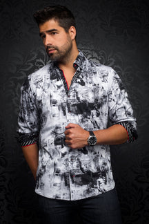 Chemise manches longues en Knit pour homme par Au Noir | DUATO Lt-Gris/grey | Machemise.ca, inventaire complet de la marque Au Noir