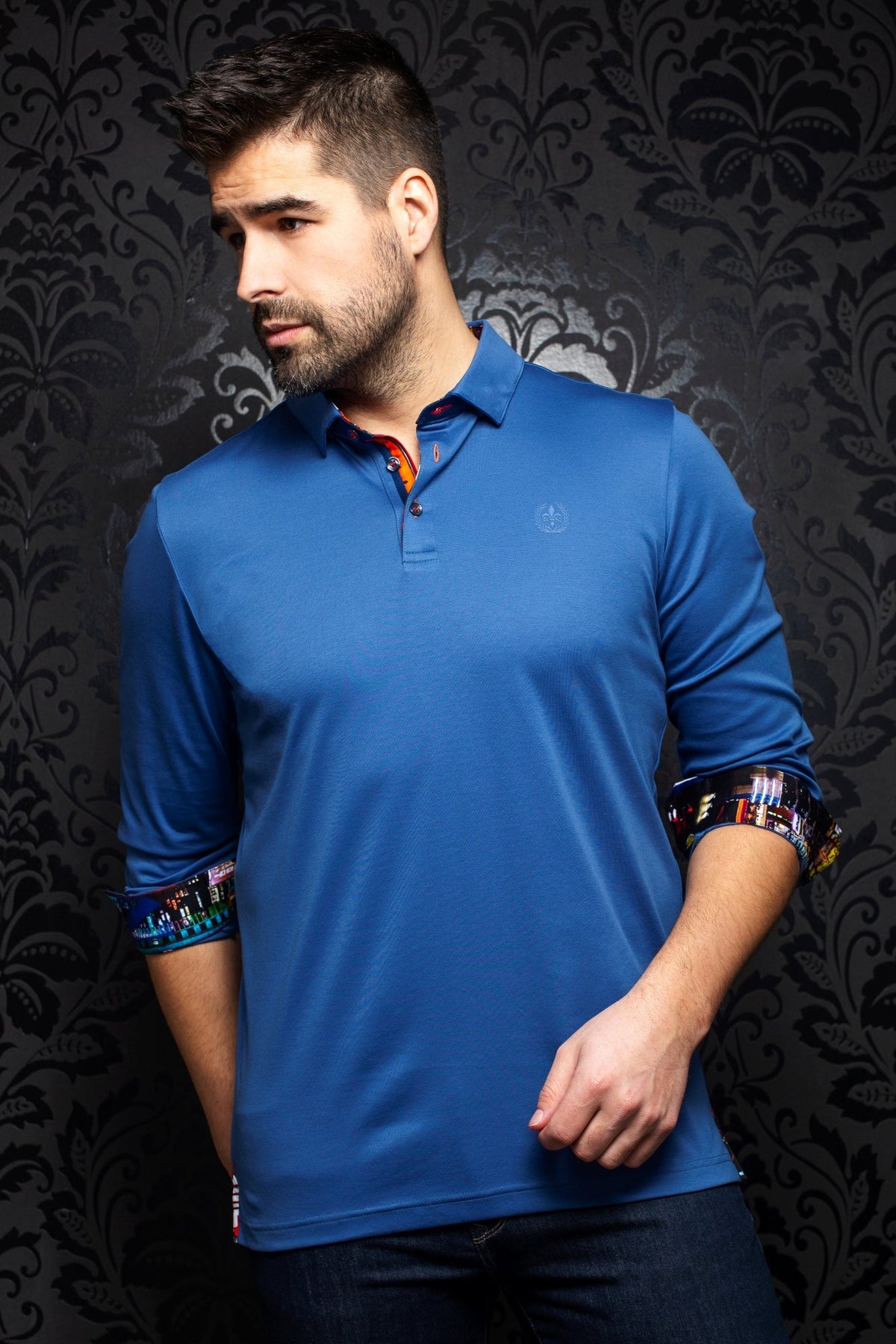 Polo pour homme par Au Noir | Falcon blue | Machemise.ca, inventaire complet de la marque Au Noir