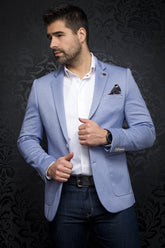 Veston pour homme par Au Noir | HOFFMAN light blue | Machemise.ca, inventaire complet de la marque Au Noir