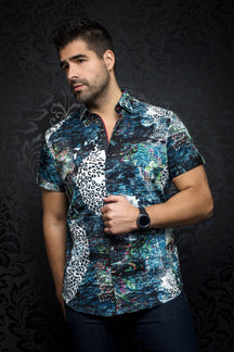 Chemise manches courtes pour homme par Au Noir | JAFFA (SS) multi | Machemise.ca, inventaire complet de la marque Au Noir