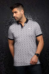 Polo pour homme par Au Noir | JALISCO white black | Machemise.ca, inventaire complet de la marque Au Noir