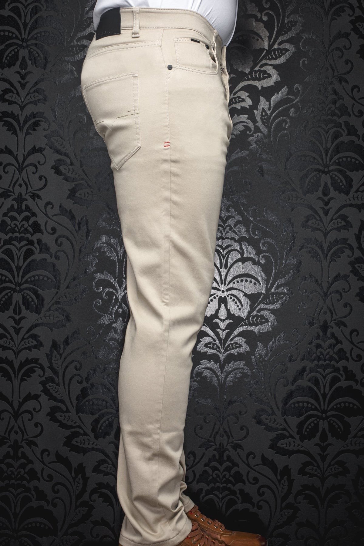 Jeans pour homme par Au Noir | JOHNNY-SKC Beige | Machemise.ca, inventaire complet de la marque Au Noir