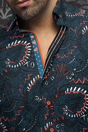 Chemise manches longues en Knit pour homme par Au Noir | KAHLO Sarcelle | Machemise.ca, inventaire complet de la marque Au Noir